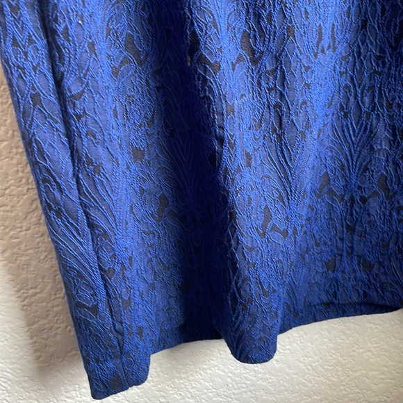 Bisou Bisou Blue and Black Dress - Picture 3 of 9